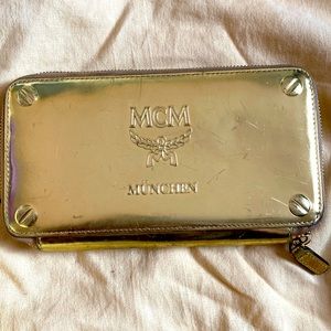 Gold MCM Wallet